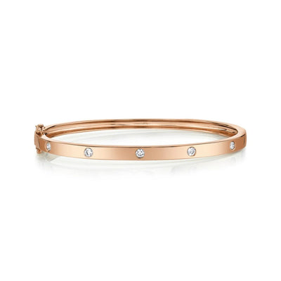 Shy Creation Burnished Diamond Bangle