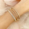 Shy Creation Baguette Diamond Bangle