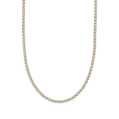 Shy Creation Diamond Bezel Tennis Necklace