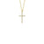 Shy Creation Diamond Cross Sparkle Chain Necklace