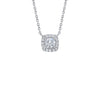 Shy Creation Diamond Cushion Necklace