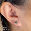 Shy Creation Baguette Diamond Geo Cut Earrings