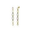 Shy Creation Diamond Link Drop Earrings