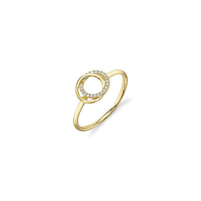 Shy Creation Diamond Love Knot Ring