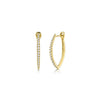 Shy Creation Diamond Marquise Hoops