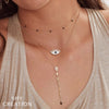 Shy Creation Diamond Lariat Necklace