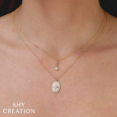 Shy Creation Link Drop Necklace