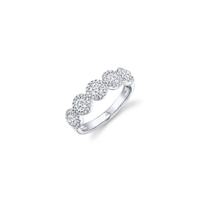 Shy Creation Diamond Pave Circles Ring