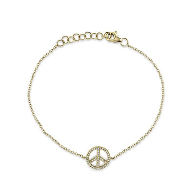 Shy Creation Diamond Peace Bracelet