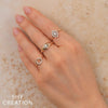 Shy Creation Diamond Love Knot Ring