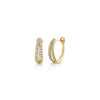 Shy Creation Diamond Split Oval Hoops