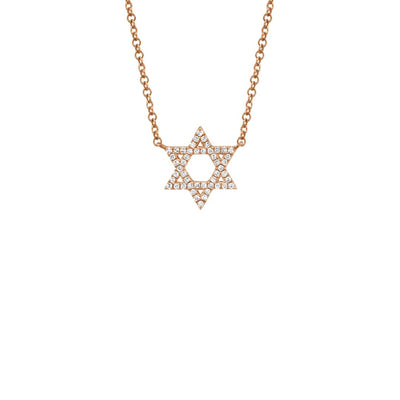 Shy Creation Diamond Star of David Necklace