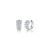 Shy Creation Diamond Tapered Huggie Hoops