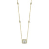 Shy Creation Emerald Cut Diamond Necklace