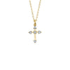 Shy Creation Five Diamond Cross Necklace