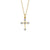 Shy Creation Five Diamond Cross Necklace