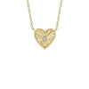 Shy Creation Fluted Heart Necklace