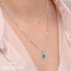 Shy Creation Limited Edition Emerald & Diamond Necklace