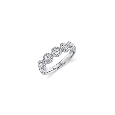 Shy Creation Pave Diamond Circles Ring