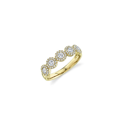 Shy Creation Pave Diamond Circles Ring