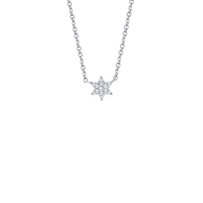 Shy Creation Pave Diamond Star of David Necklace