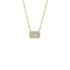 Shy Creation Round & Baguette Diamond Necklace