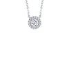 Shy Creation Round Diamond Halo Necklace