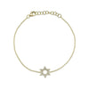 Shy Creation Diamond Star of David Bracelet