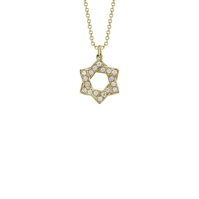 Shy Creation Star of David Diamond Necklace