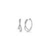 Shy Creation Twisted Diamond Hoops