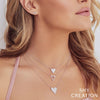 Shy Creation Pave Diamond Heart Necklace