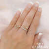 Shy Creation Diamond Open Circle Ring