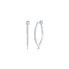 Shy Creation Diamond Marquise Hoops