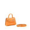 Teddy Blake Ava Vitello Gold 6" Bag - Orange