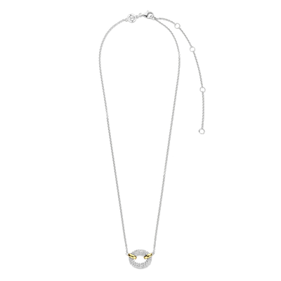 Ti Sento Milano Zirconia Oval Necklace