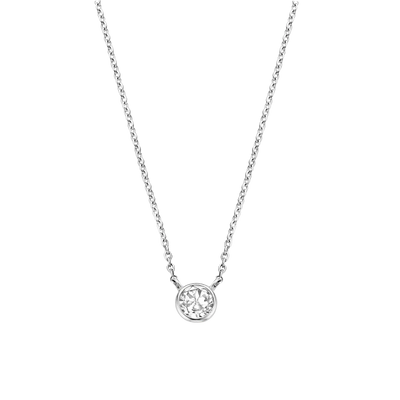 Ti Sento Milano Zirconia Bezel Necklace