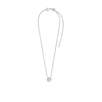 Ti Sento Milano Solitaire Zirconia Bezel Necklace