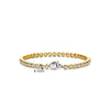 Ti Sento Milano Gold Zirconia Bezel Tennis Bracelet