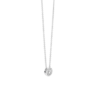 Ti Sento Milano Zirconia Bezel Necklace