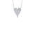 Shy Creation Pave Diamond Heart Necklace