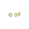 Shy Creation Diamond Halo Disc Studs