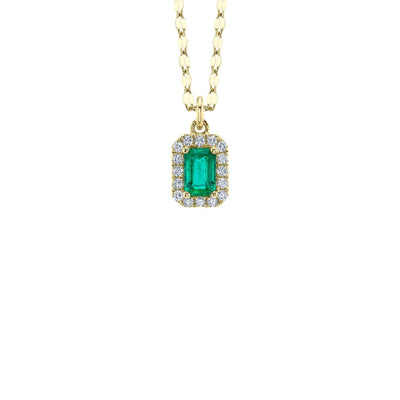 Shy Creation Limited Edition Emerald & Diamond Necklace