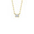 Shy Creation Emerald Cut Diamond Sparkle Chain Necklace