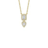 Shy Creation Emerald Cut & Pear Diamond Necklace