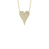 Shy Creation Pave Diamond Heart Necklace