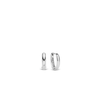 Ti Sento Milano Oval Silver Huggy Hoop Earring