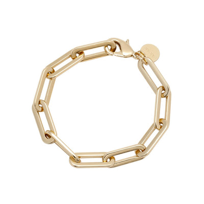 Eklexic Gisele Paperclip Bracelet in Gold