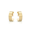 Eklexic Skylar 1" Flat Post Hoops in Gold