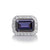 Scott Mikolay Emerald Cut Cocktail Ring with Diamonds