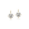 Jane Taylor Large Round Drop Earring in White Topaz